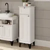 Armoire de salle de bain Vicco Vanity Blanc 32x92cm avec Voir les images du produit 3