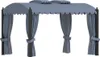 vidaXL Pavillon mit Vorhängen 3 x 4 m Anthrazit Stahl -  Produktbild-Vorschau 2