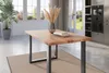 Esstisch Baumkante massiv Akazie natur 140 x 80 U-Gestell Produktbild-Vorschau 4