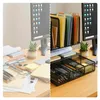 Organizér na stôl Relaxdays, držiak na zložky so zásuvkou a Náhľad obrázku produktu 5
