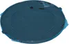 A dark teal colored, circular object with concentric rings on its surface, covered in clear plastic wrapping. Podgląd zdjęcia produktu