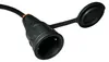 A close-up shot of an electrical adapter cable with a protective cap. Produktbild-Vorschau