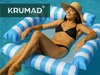 KRUMAD Wasserhängematte Aufblasbar 107x107 cm, Schwimmnetz Produktbild-Vorschau 6