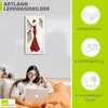 ARTland Leinwandbild Die schöne in Rot Größe: 75x150 cm Produktbild-Vorschau 3