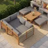 Flieks Gartenmöbel-Set 6-tlg., Gartensofa mit Hocker und Produktbild-Vorschau 3