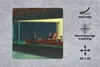 MuchoWow® Mauspad Mousepad Nighthawks - Edward Hopper 30x30 Produktbild-Vorschau 2