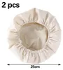 2er Set Leinentuch Brot Backen Gärkorb Bäckerleinen 25cm Produktbild-Vorschau 2