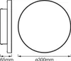 Rahmenloses LED Panel CCT 20W 1700 lm 3000- 6500 K Ø 30 cm Produktbild-Vorschau 7