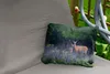 MuchoWow® Outdoor Kissen - Hirsche - Blumen - Kalb - Wald - Produktbild-Vorschau 2