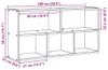 vidaXL Nástěnná police z kouřového dubu 100x25x50 cm Náhled obrázku produktu 7