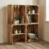 Holzkisten Set geflammt 50x40x30cm - Mix-Varianten mit & Produktbild-Vorschau 6