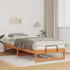 Estructura de cama Marrón 90 x 220 cm Madera de pino macizo Vista previa de la imagen del producto 2
