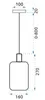 Toolight Hängelampe APP667-1CP GOLD/WHITE Produktbild-Vorschau 7