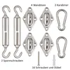 hanSe Sonnensegel Befestigungs Kit Aufbauset Edelstahl M6 Produktbild-Vorschau 9