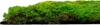 A close-up, side view of a modular wall panel covered in artificial moss. Produktbild-Vorschau
