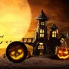 Kürbiskopf Magnet rund für Halloween Produktbild-Vorschau 3