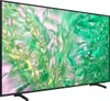 A side view of a black Samsung television with a colorful, abstract display. Anteprima dell’immagine prodotto