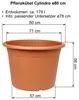 MePla - Pflanzkübel Cylindro ø 80 terra Produktbild-Vorschau 2