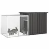 vidaXL Klatka dla królików antracyt 200x91x100 cm Stal Podgląd zdjęcia produktu 8