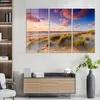 DEQORI Glasbild Echtglas 3x50x100 cm 'Abendroter Produktbild-Vorschau 3