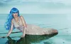 Perücke Oceana eisblau Produktbild-Vorschau 3