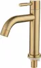Gebürsteter Gold-Badezimmerhahn, Einhebel-Waschtischarmatur Produktbild-Vorschau 1