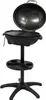 An electric grill on a stand, with the lid open. Produktbild-Vorschau