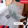 KOTARBAU® Connettore angolare in acciaio argento 100 x 150 Anteprima dell’immagine prodotto 4