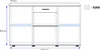 Kommode Sideboard mit Glas SALSA / TANGO eiche sonoma Produktbild-Vorschau 3