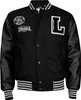 A black Lonsdale college jacket with white accents. Produktbild-Vorschau