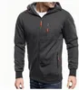 Pánsky Slim Fit Cardigan s mikinou na zips s kapucňou Náhľad obrázku produktu 4