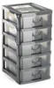 myslící organizátor s 5 zásuvkami, 13 x 16 x 26 cm, šedá Náhled obrázku produktu 16