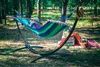 Hängematte Schaukel mit Holzstange 220x160 doppelt Garten Produktbild-Vorschau 6