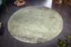 Vintage Teppich MODERN ART 150cm grün verwaschen rund Used Produktbild-Vorschau 8