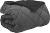 vidaXL Winterbettdecke 220 x 240 cm 450 g/m² Schwarz und Produktbild-Vorschau 1