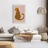 Gerahmtes Poster - Rahmen in heller Eiche - Panther Grafik Produktbild-Vorschau 7