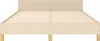 vidaXL Bettgestell ohne Matratze Creme 140x200 cm Stoff Produktbild-Vorschau 5