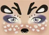 Oblique Unique Rentier Gesicht Sticker Set Tiergesicht Produktbild-Vorschau 1