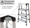 Klappbare Leiter 4 Stufen, Trittleiter aus Aluminium, Produktbild-Vorschau 4