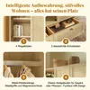 Abrihome Kleiderschrank mit 2 Türen und Rattan‑Flechten, Produktbild-Vorschau 5