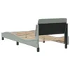 vidaXL Struttura letto "Dover" grigio chiaro 90x200 cm Anteprima dell’immagine prodotto 6