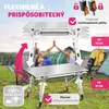 Hliníkový kempingový stôl Tina skladací s nastaviteľnou Náhľad obrázku produktu 4
