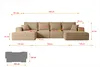 ALTDECOR Ecksofa mit Schlaffunktion und Bettkasten - Corner Produktbild-Vorschau 6