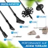 NORDMUT® Wanderstöcke Teleskop – Nordic Walking Stöcke Produktbild-Vorschau 8