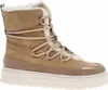 A single tan winter boot with white fur lining and tan laces is shown against a white background. Produktbild-Vorschau