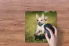 MuchoWow® Mauspad Mousepad Ein lächelnder Chihuahua hüpft Produktbild-Vorschau 3