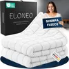 ELONEO Gewichtsdecke Fleece, Sherpa, Kuscheldecke mit Produktbild-Vorschau 1