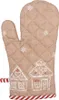 Clayre & Eef Ofenhandschuh 18x30 cm Braun Baumwolle Produktbild-Vorschau 1