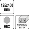 Ciseau à bêche hexagonal HEX 30 mm, 12,5 x 41 cm pour Voir les images du produit 4