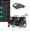 KESSER® Kinderanhänger Fahrradanhänger Sport-RX 2 in 1 Produktbild-Vorschau 7